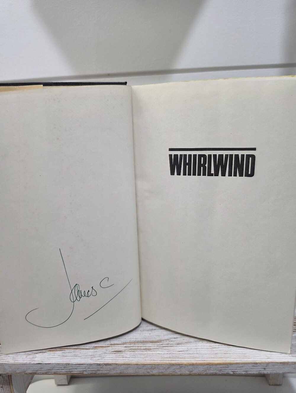 Signed 1st Edition Of Whirlwind By James Clavell